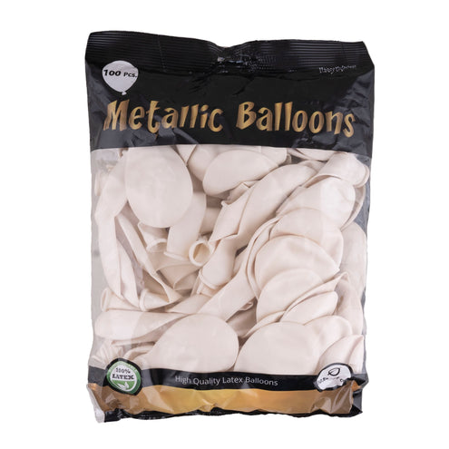 Funny Fashion Metallic witte ballonnen