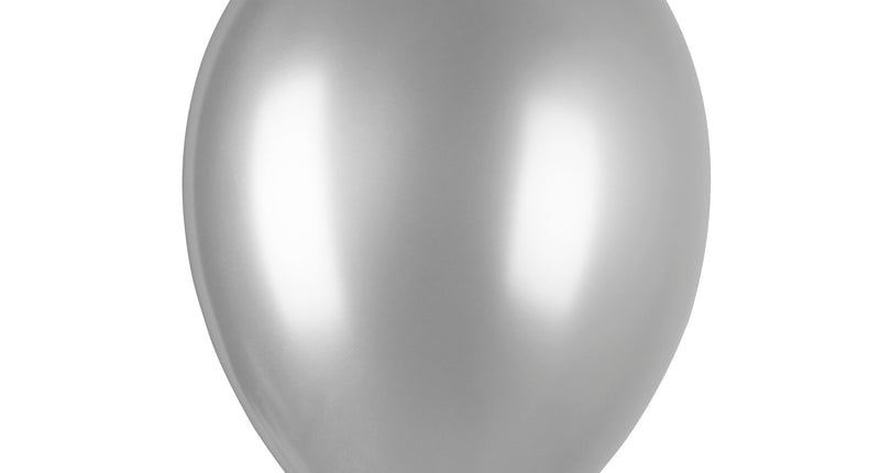 Funny Fashion Metallic zilveren ballonnen