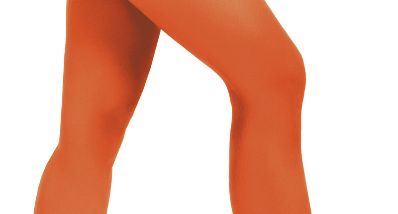 Funny Fashion Oranje disco panty kinderen