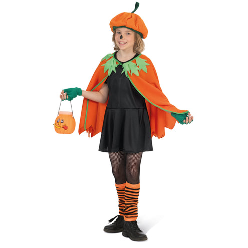 Funny Fashion Pompoen cape voor kinderen