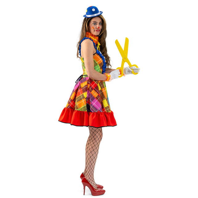 Funny Fashion Regenboog Clowns jurk dames Rosy