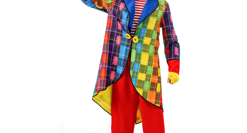 Funny Fashion Regenboog Clownspak heren Rik