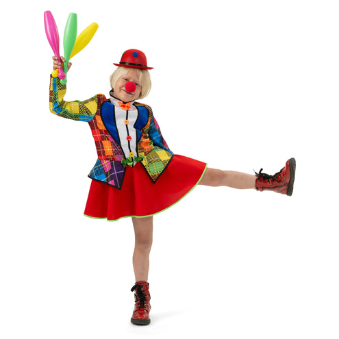 Funny Fashion Regenboog jurk kind clown Rihanna