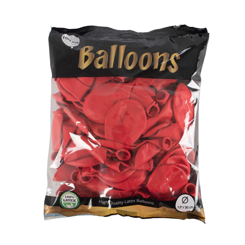 Funny Fashion Rode latex ballonnen 100st.