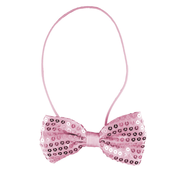 Funny Fashion Roze strikje met pailletten