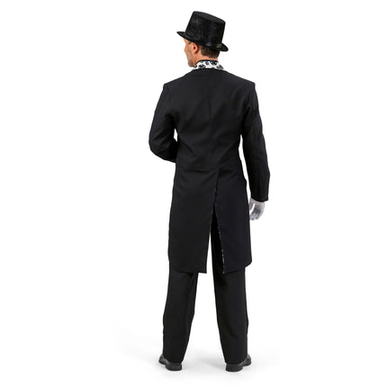 Funny Fashion Slipjas zwart dobbelstenen heren