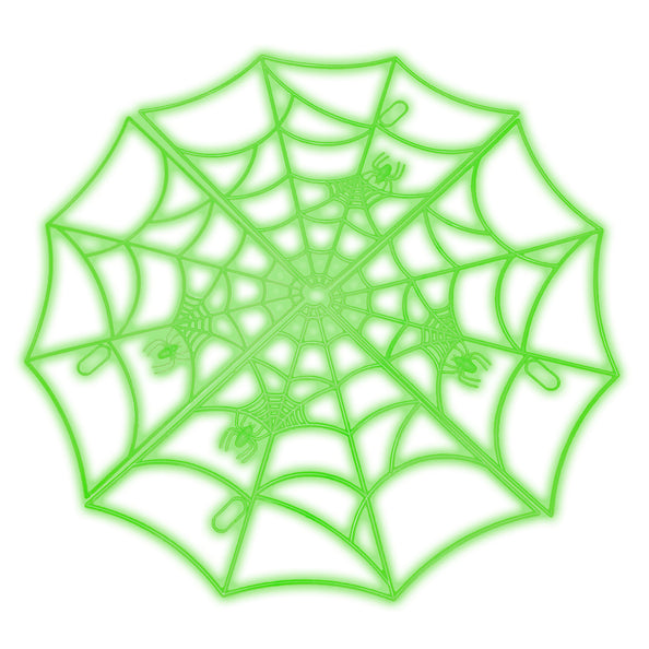 Funny Fashion Spinnenweb glow in the dark