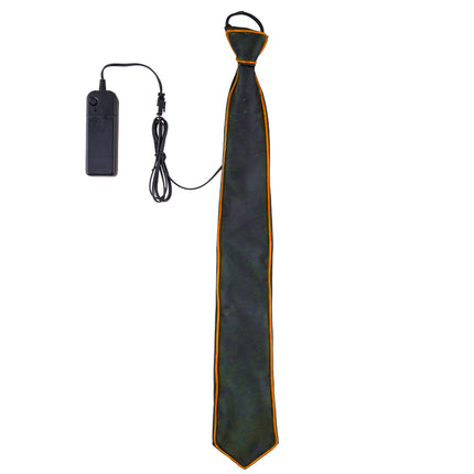 Funny Fashion Stropdas met licht oranje