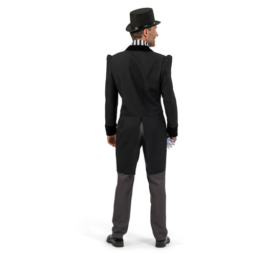 Funny Fashion Victoriaanse kostuum zwart/wit heren