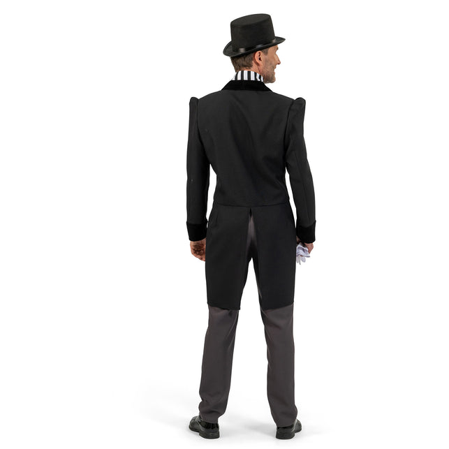 Funny Fashion Victoriaanse kostuum zwart/wit heren