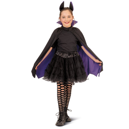 Funny Fashion Vleermuis cape kinderen