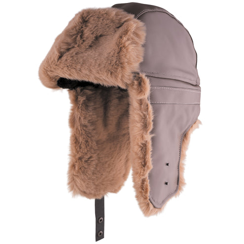 Funny Fashion Vliegenier muts met nep bont