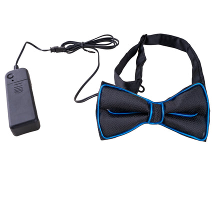 Funny Fashion Vlinderdas met licht blauw