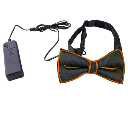 Funny Fashion Vlinderdas met licht oranje