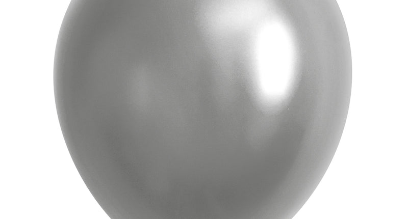 Funny Fashion Zilveren metallic ballonnen 40st