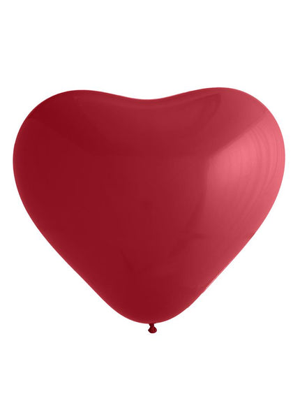 Hartvormige ballon rood 36 inch van latex met glanzende afwerking, decoratie voor Valentijnsdag