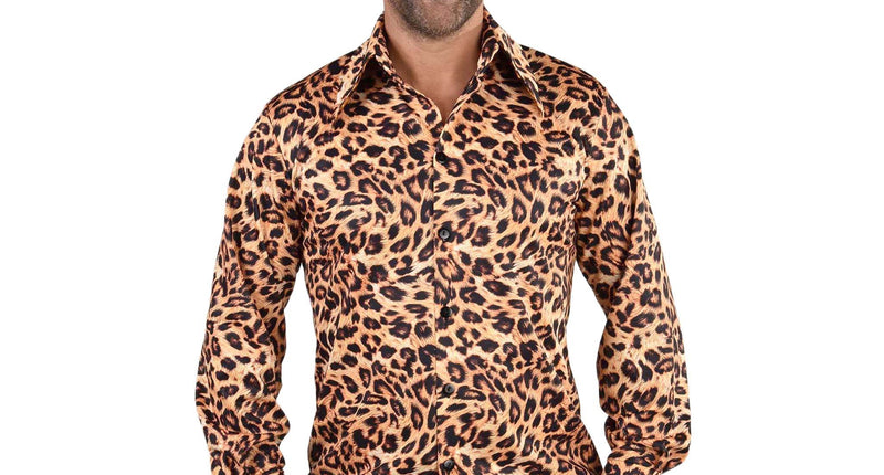Magic by Freddy's Luipaard overhemd blouse heren