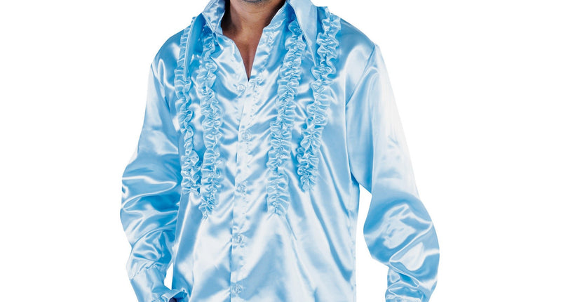 Magic by Freddy's Ruche blouse overhemd blauw heren