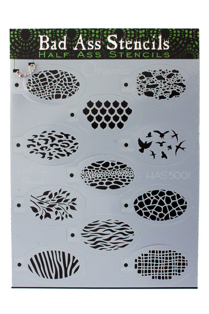 PartyXplosion Bad Ass HALF ASS Schmink sjabloon ORGANIC