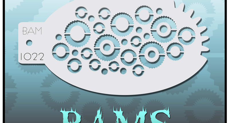 PartyXplosion Bad Ass Mini Schmink sjabloon 1022