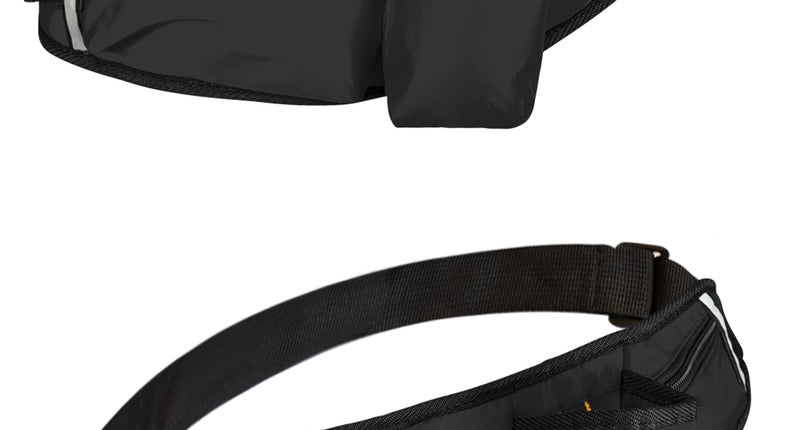 PartyXplosion Heuptas zwart met flessenhouder