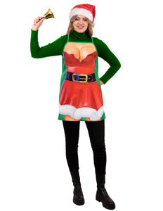 PartyXplosion Keukenschort Xmas Santa vrouw
