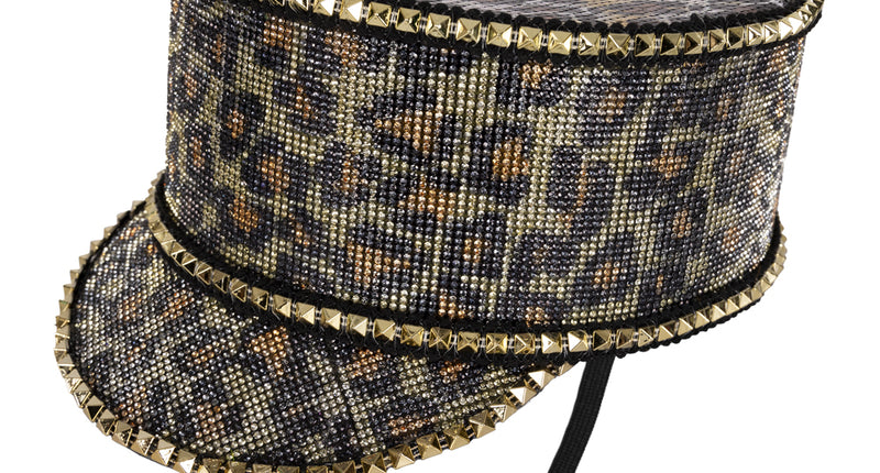 PartyXplosion Kolbak fanfare hoed panter print