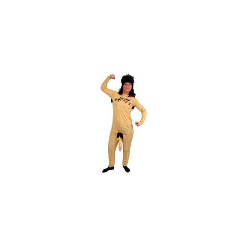 PartyXplosion Naaktpak behaarde man unisex