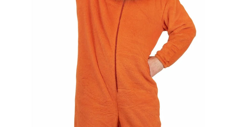 PartyXplosion Oranje leeuw mascotte pak Loekie