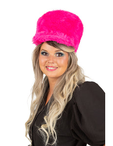 PartyXplosion Pluche fanfare hoed harmonie roze 15 cm