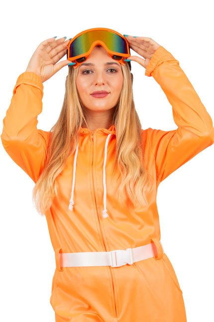 PartyXplosion Ski bril neon oranje