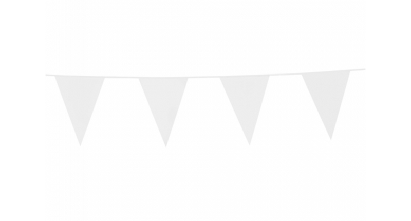 PartyXplosion Vlaggenlijn wit 10 meter
