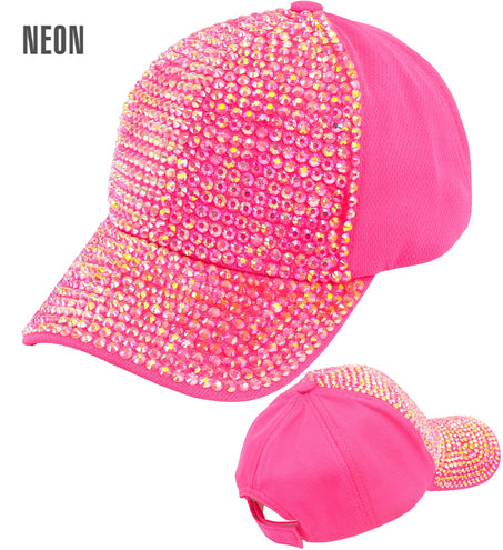 Pet strass neon roze met roze strassteentjes op klep en voorpand, met achterkant en sluiting