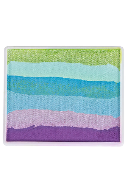 PXP Big Unicorn pastel frozen splitcake schmink met banen groen, mint, blauw, lila en paars, 50 gram