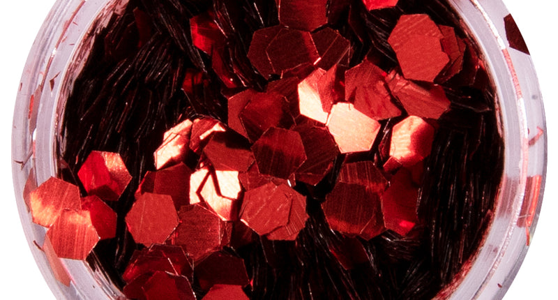 PXP Professional Colours PXP biologisch afbreekbare chunky glitter Laser Rood 2,5 gram