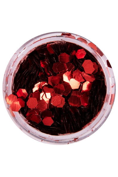 PXP Professional Colours PXP biologisch afbreekbare chunky glitter Laser Rood 2,5 gram