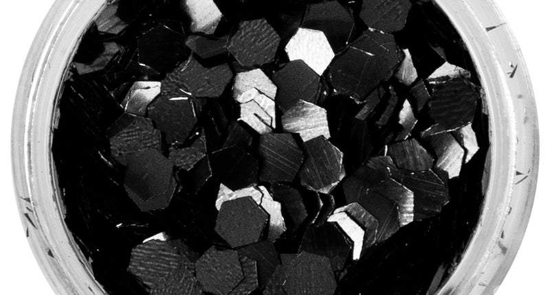 PXP Professional Colours PXP biologisch afbreekbare chunky glitter Pitch Black 2,5 gram