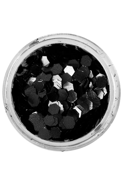 PXP Professional Colours PXP biologisch afbreekbare chunky glitter Pitch Black 2,5 gram
