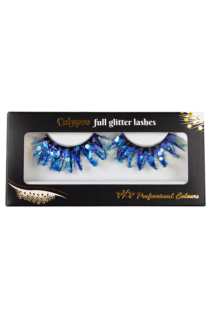 PXP Professional Colours PXP fluorescerende glitter wimpers blauw