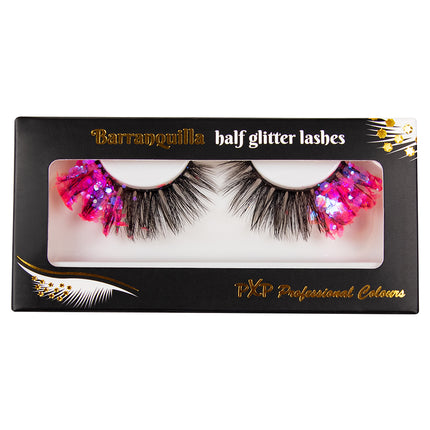 PXP Professional Colours PXP fluorescerende glitter wimpers Hotpink