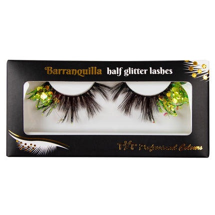 PXP Professional Colours PXP fluorescerende glitter wimpers Limoen