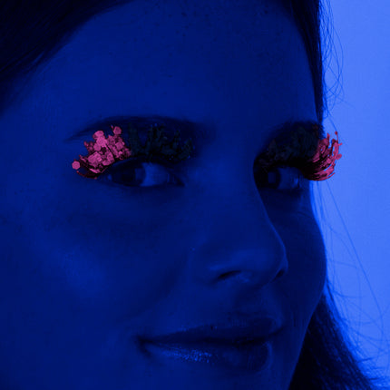PXP Professional Colours PXP fluorescerende glitter wimpers roze