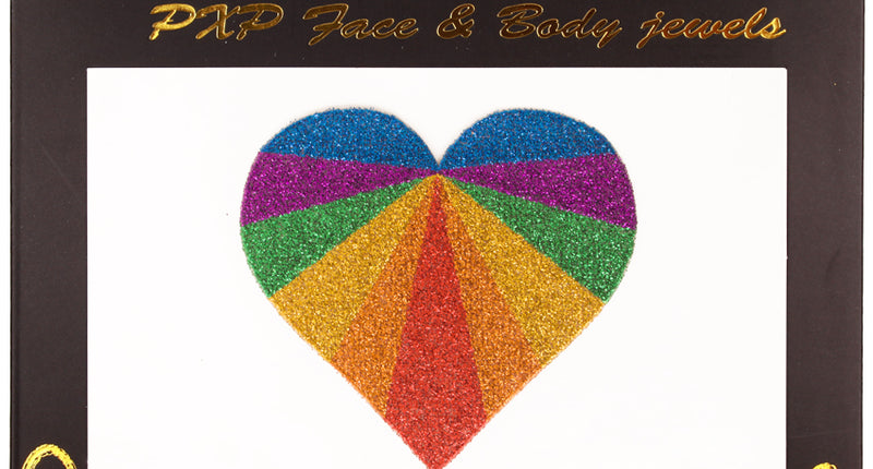 PXP Professional Colours PXP Lichaams- & Gezichtsjuweel Regenboog hart
