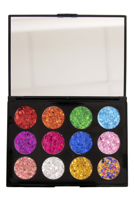 PXP Professional Colours PXP Palette L'été glitter creme 12 kleuren