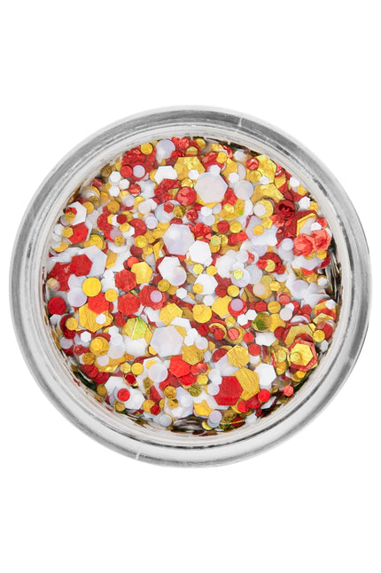 PXP Professional Colours PXP Pressed chunky glitter creme rood wit geel 10 ml