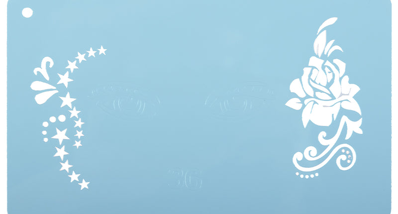 PXP Professional Colours PXP Schmink sjabloon sterren en roos