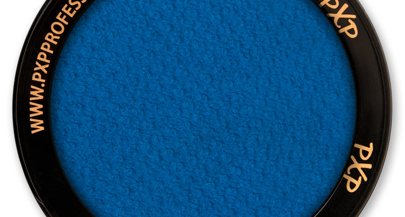 Schmink blauw PXP in zwart potje van 10 gram, sterk gepigmenteerde waterschmink voor gezicht en lichaam