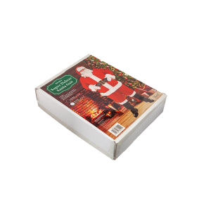 Verpakking van het achtdelige kerstman pak met afbeelding van het complete rood-witte kostuum