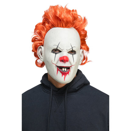 Wicked Costumes Clown masker Roodharig