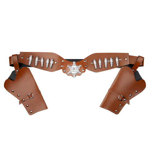 Wicked Costumes Cowboy riem met 2 holsters
